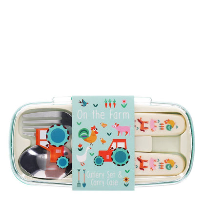 Set posate bambini con custodia fattoria | Rex London