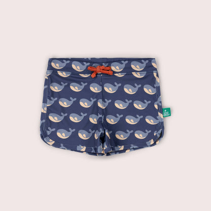 Pantaloncini da bagno Balene Blu UPF 50+ | Little Green Radicals