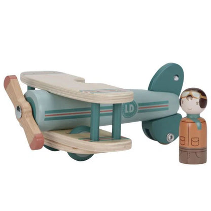 Aeroplanino in legno con personaggio | Little Dutch