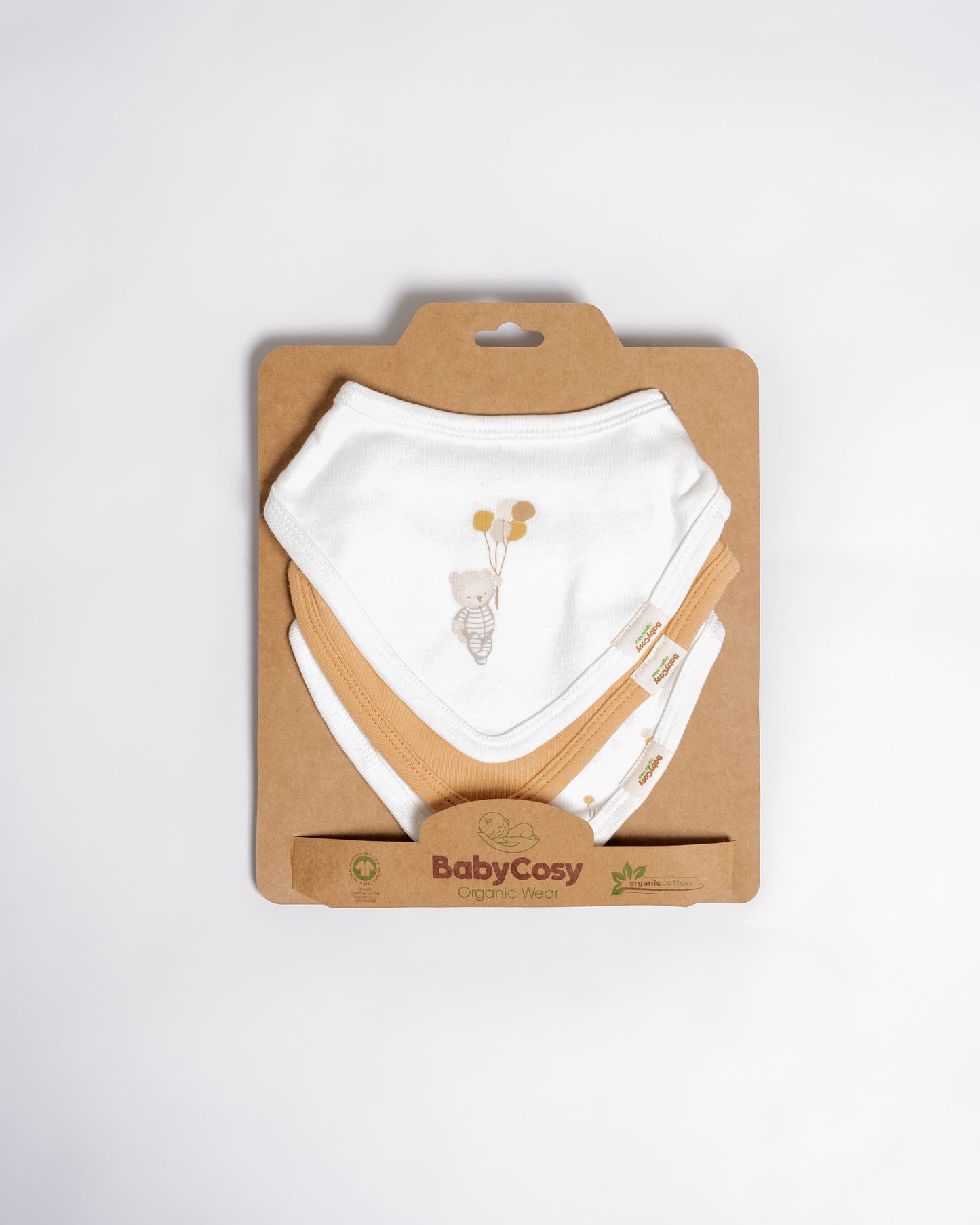 Set 3 bavaglini neonato palloncino | BABYCOSY ORGANIC