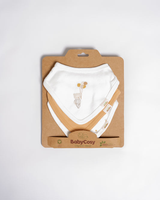Set 3 bavaglini neonato palloncino | BABYCOSY ORGANIC