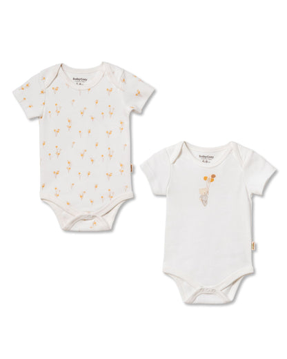 Set 2 body maniche corte palloncino | BABYCOSY ORGANIC