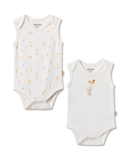 Set 2 body senza maniche palloncino | BABYCOSY ORGANIC