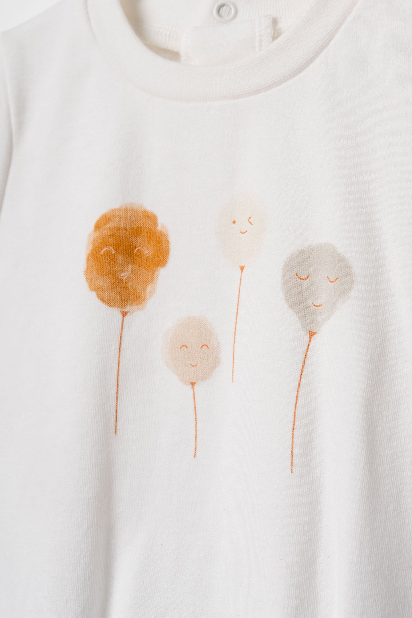 Set 2 pagliaccetti cotone organico palloncini | Baby Cosy Organic