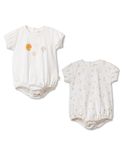 Set 2 pagliaccetti cotone organico palloncini | Baby Cosy Organic