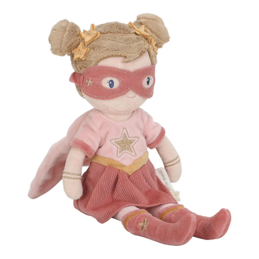 Bambola morbida Supereroe Rosa 35 cm | Little Dutch