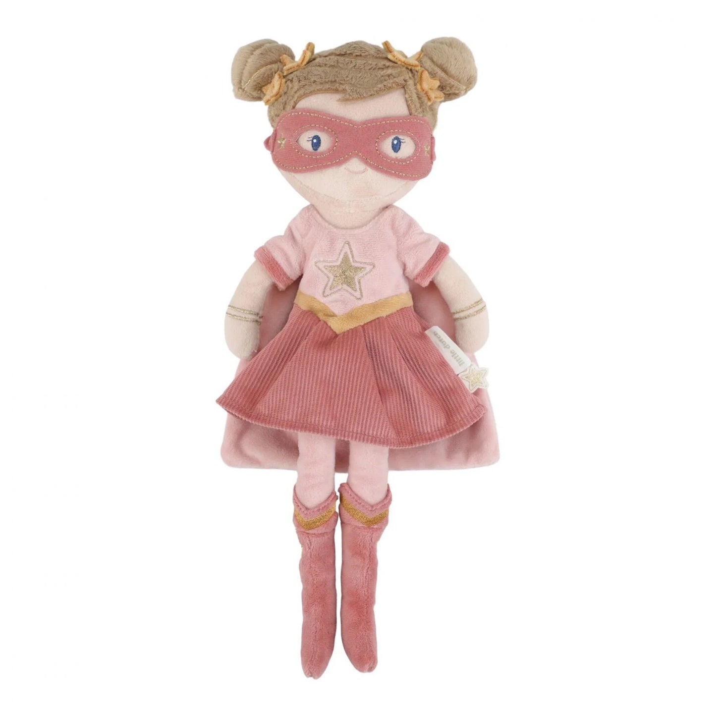 Bambola morbida Supereroe Rosa 35 cm | Little Dutch