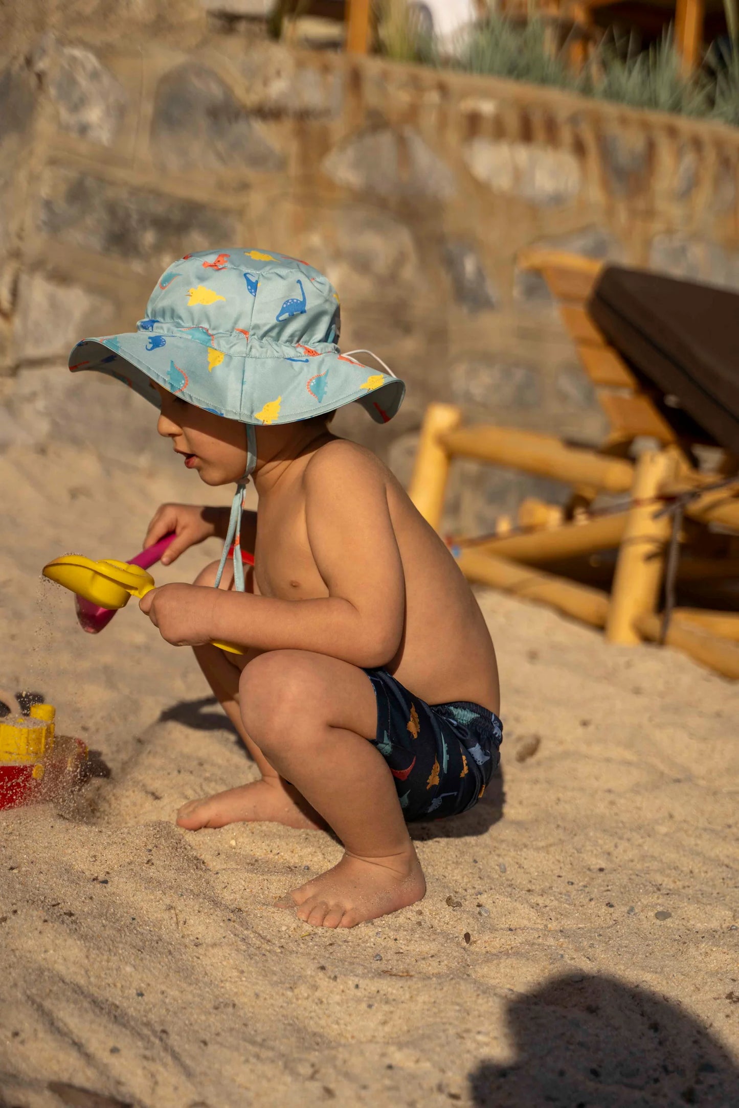 Cappellino da sole bambino con granchi UV50+ | MIELA KIDS