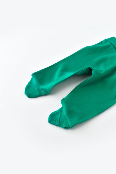 BabyCosy Basic Pantaloni Verde con i piedini