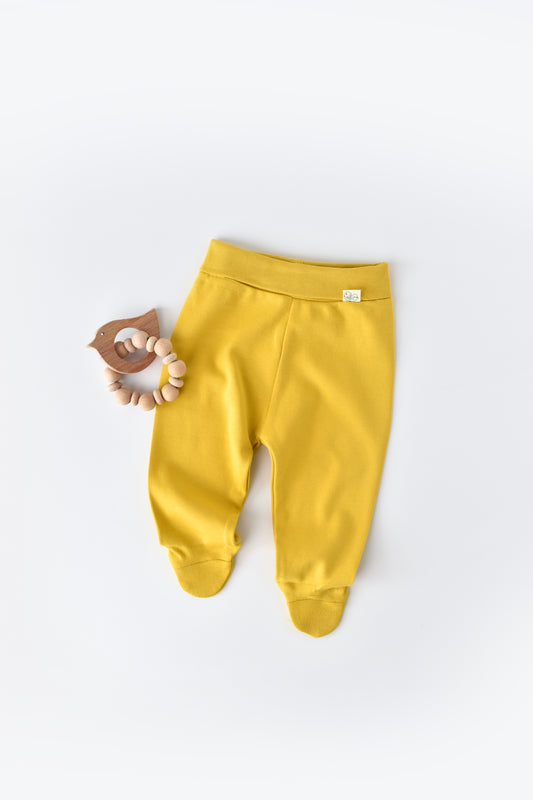 BabyCosy Basic Pantaloni Gialli con i piedini