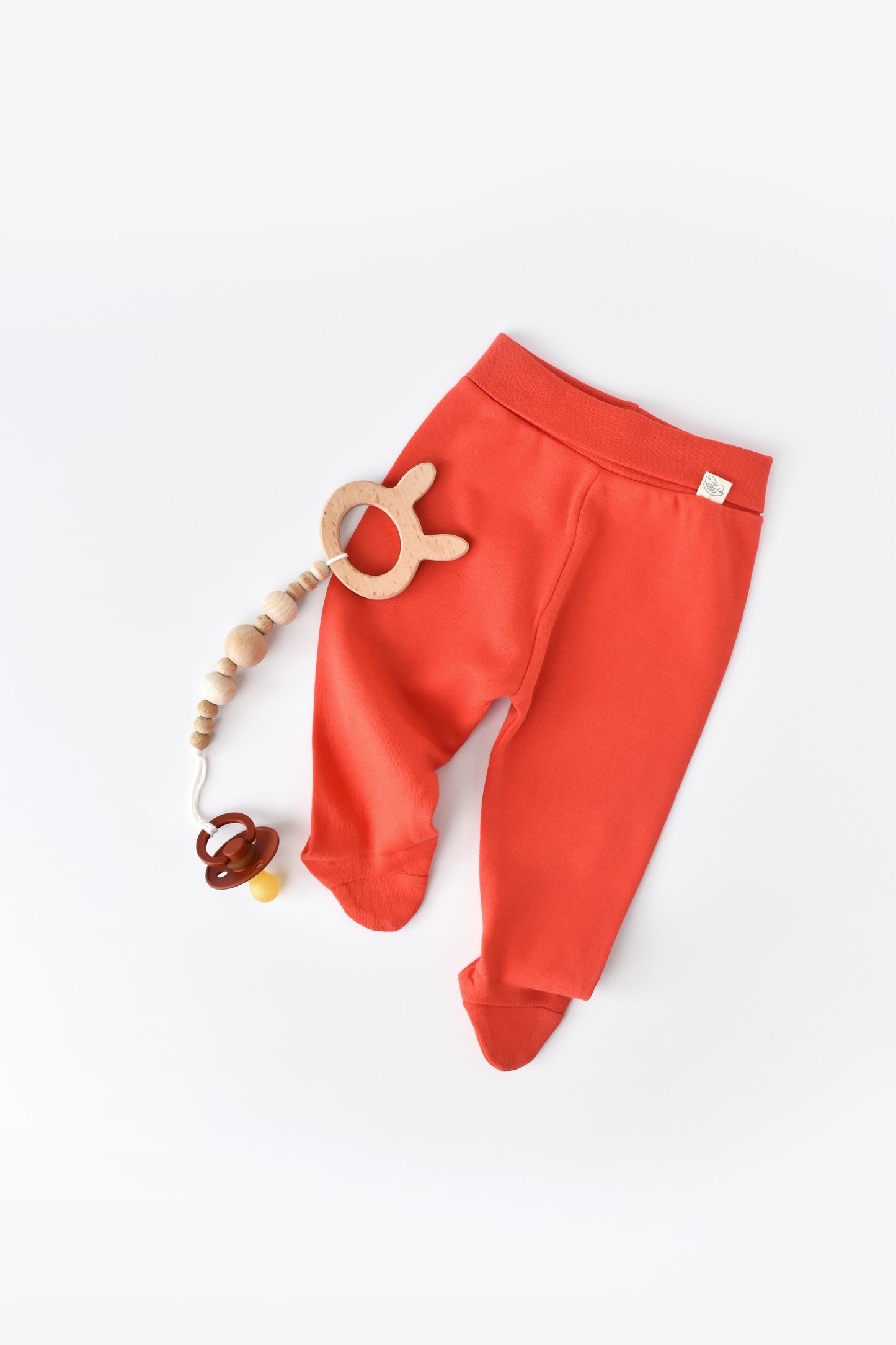 BabyCosy Basic Pantaloni Arancione con i piedini