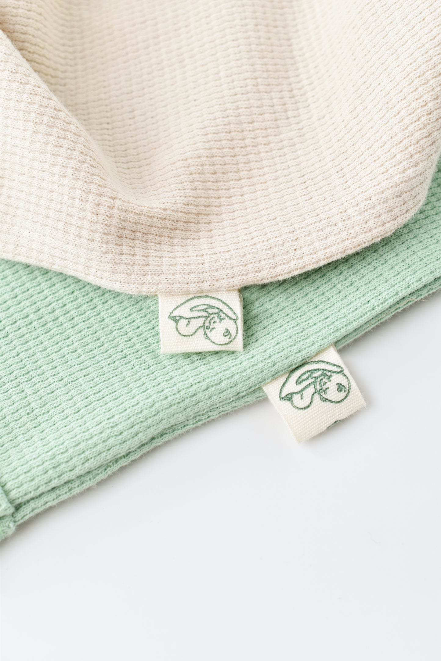 BabyCosy Waffle Set 2 Body Menta & Stone senza maniche