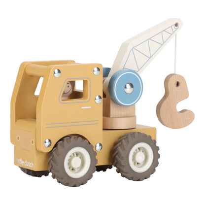 Camion Gru in legno con personaggio | Little Dutch