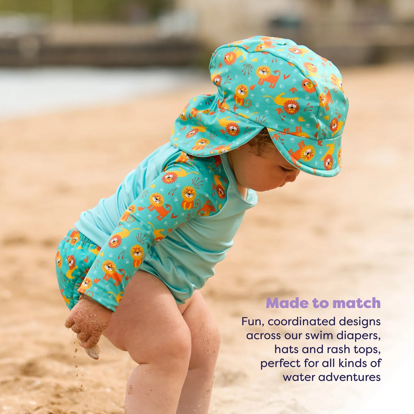 Cappellino da mare reversibile Cool Cats | Bambino Mio