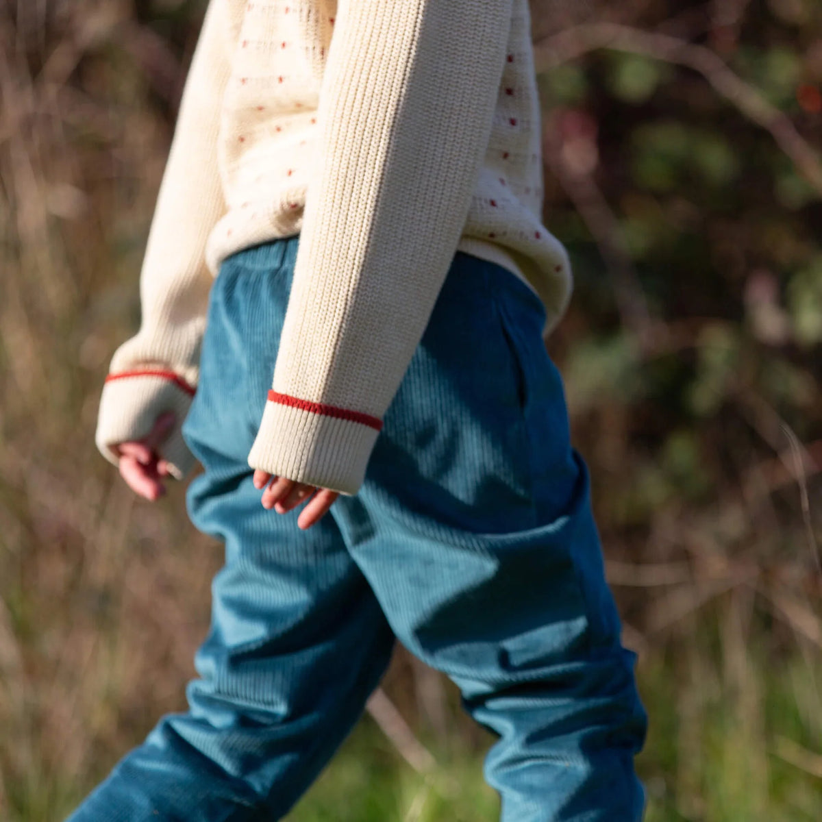 Cardigan a Maglia Grossa Crema | Little Green Radicals