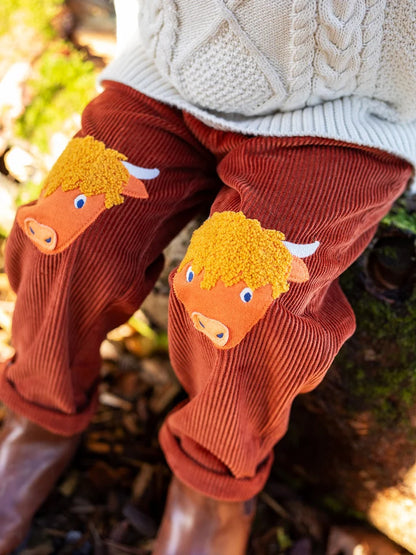 Pantaloni a coste Highland Cow | Frugi