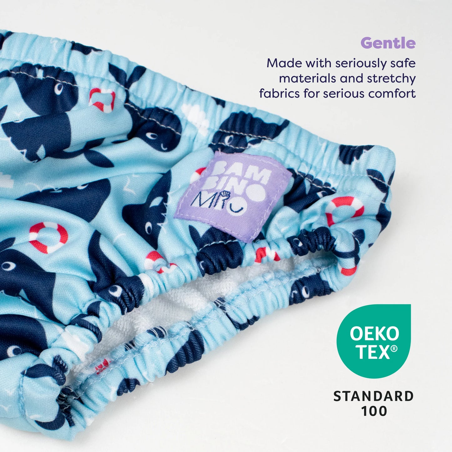 Costumino Contenitivo Riutilizzabile Whale Wharf | Bambino Mio
