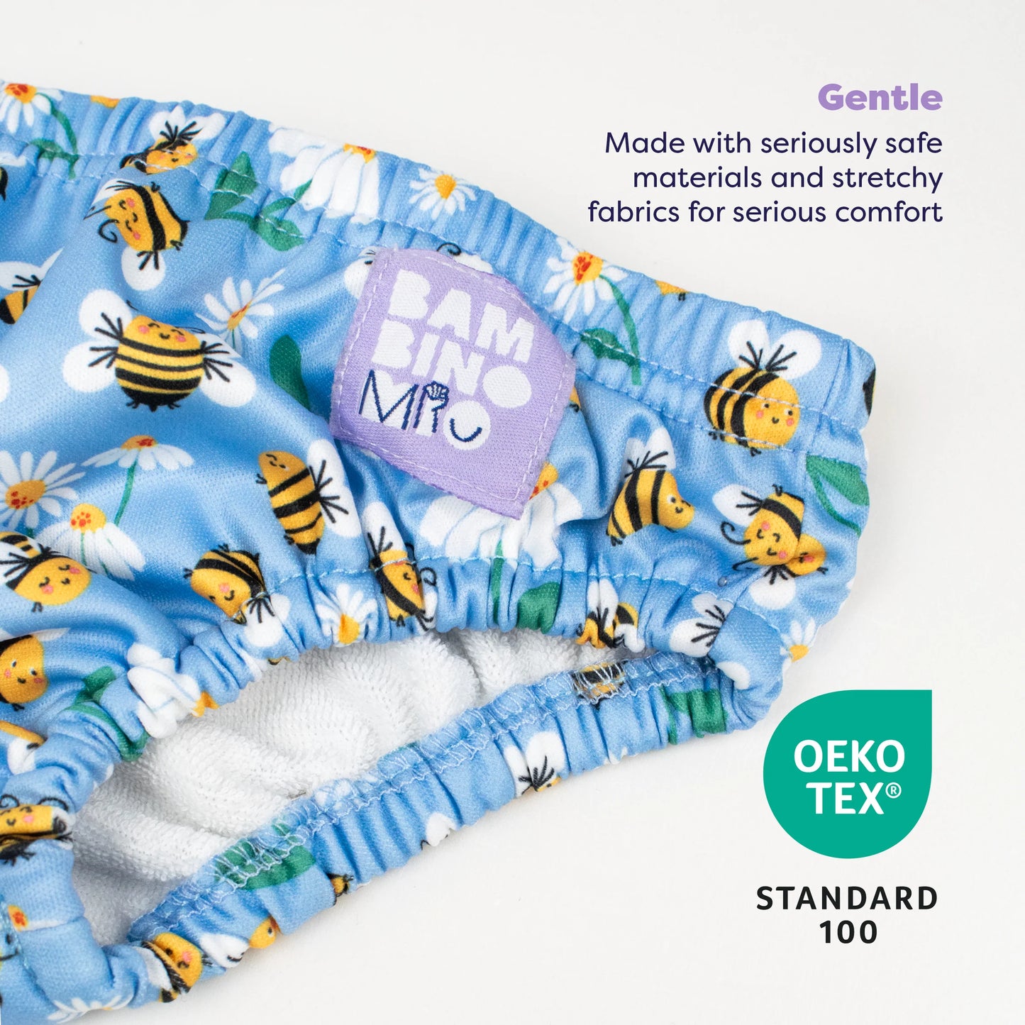 Costumino Contenitivo Riutilizzabile Busy Bees | Bambino Mio