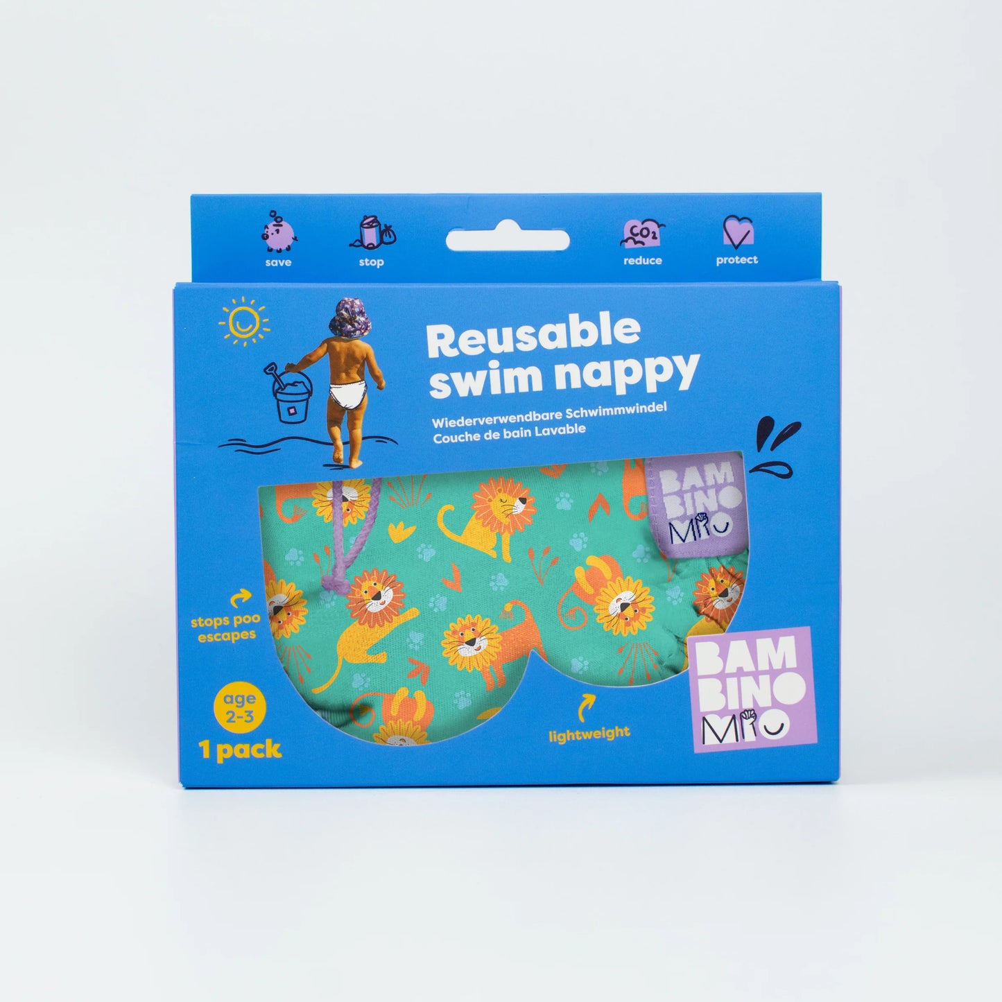 Costumino Contenitivo Riutilizzabile Cool Cats | Bambino Mio