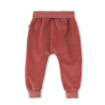 Pantaloni a coste Baby Malva Scuro
