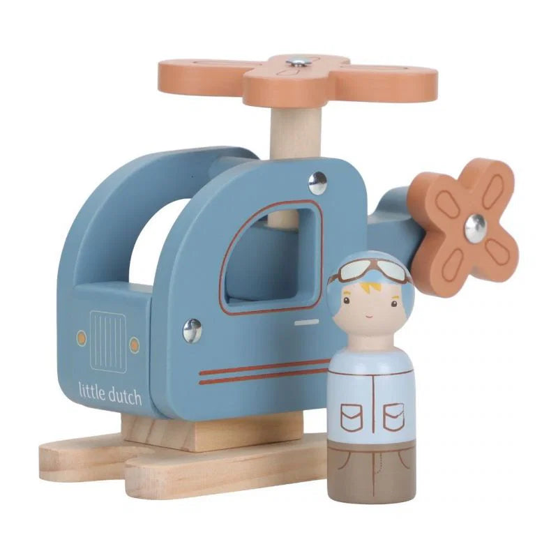 Elicottero in legno con personaggio | Little Dutch