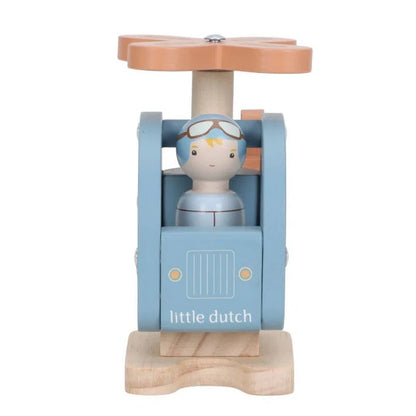 Elicottero in legno con personaggio | Little Dutch