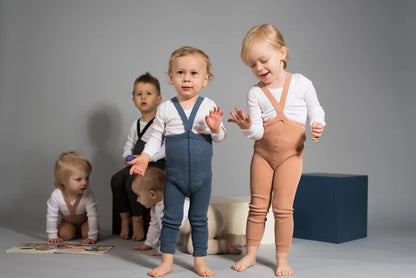 Collant Steel Blue con bretelle | Silly Silas
