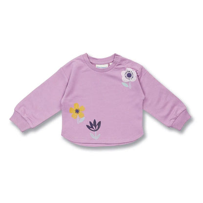 Felpa Leggera Lilla Neonato | Sense Organics