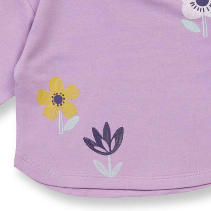 Felpa Leggera Lilla Neonato | Sense Organics