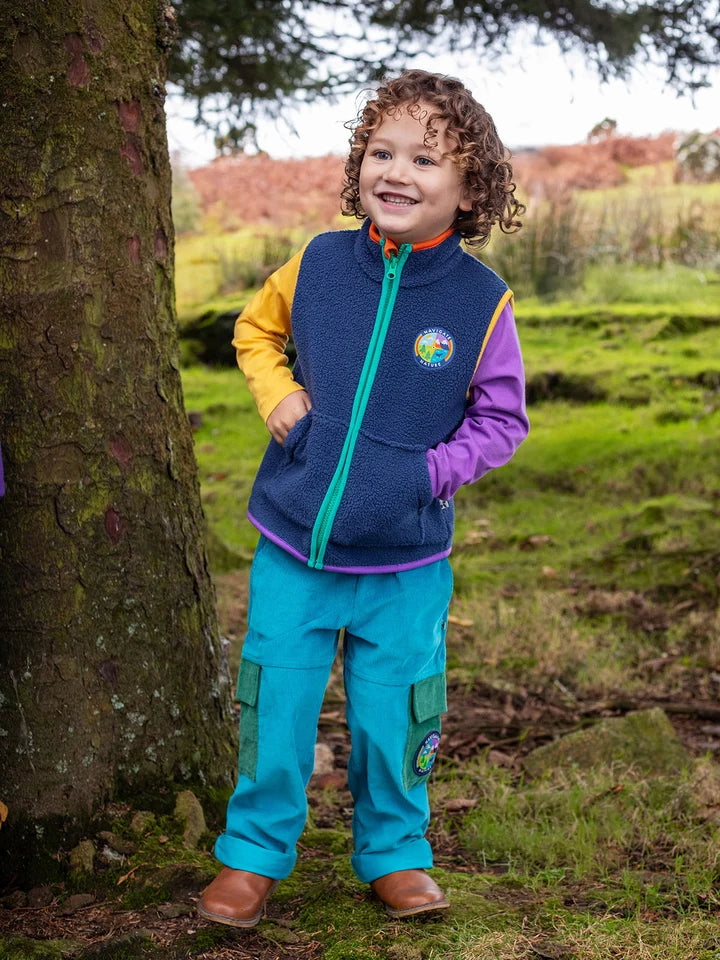 Gilet in Pile Blu | Frugi