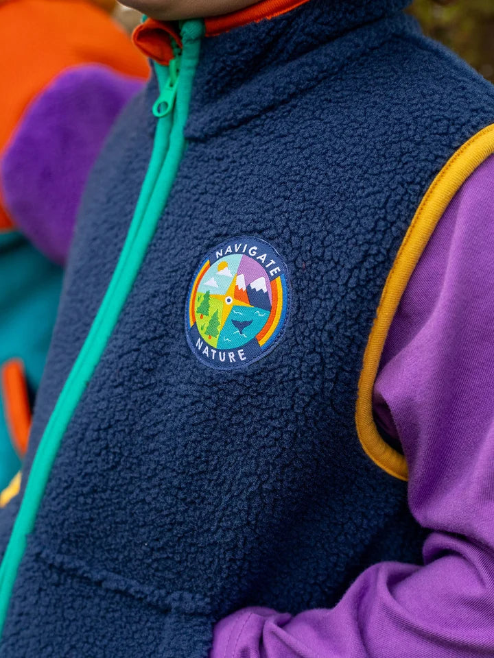 Gilet in Pile Blu | Frugi