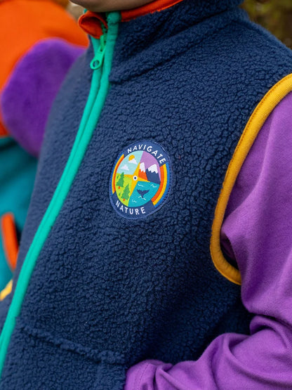 Gilet in Pile Blu | Frugi