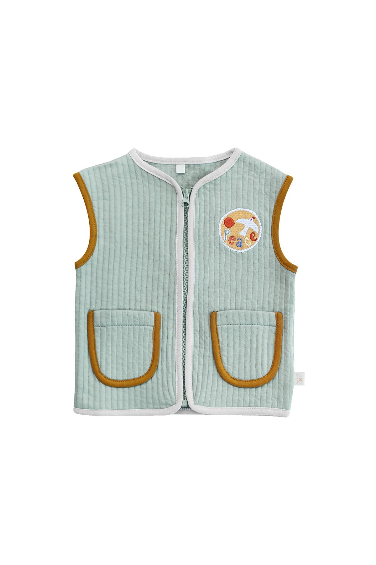 Gilet Trapuntato Verde Pace