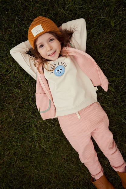 Gilet Trapuntato Salmone Unicorno | MIELA KIDS