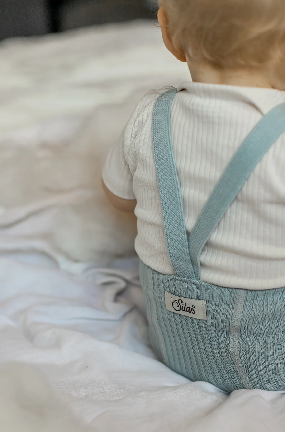 Collant Hippy Misty Blue con bretelle | Silly Silas