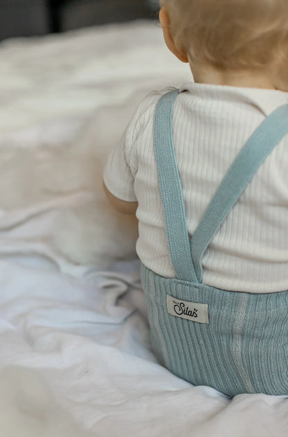 Collant Hippy Misty Blue con bretelle | Silly Silas