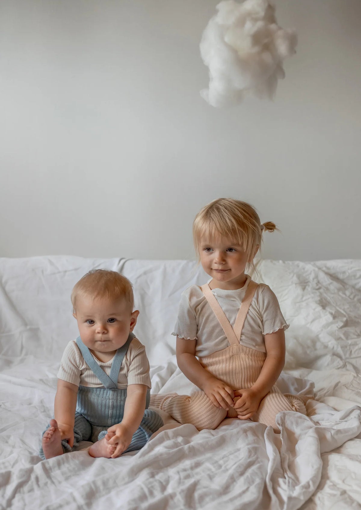 Collant Hippy Silky Peach con piede e bretelle  | Silly Silas