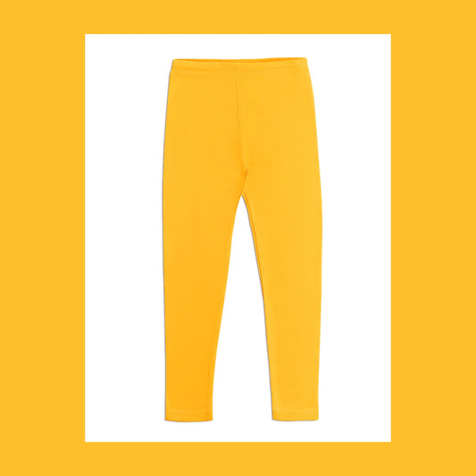 Leggings Cotone Organico Giallo Sole