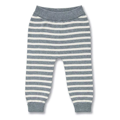 Leggings in Maglia a righe Grigio| Sense Organics