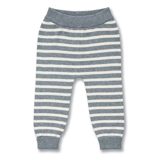 Leggings in Maglia a righe Grigio| Sense Organics