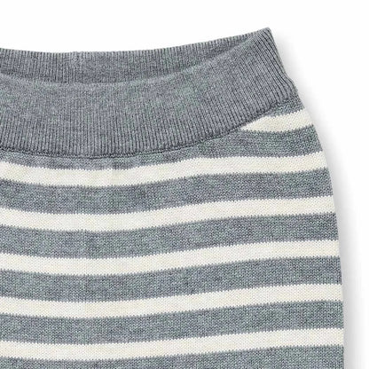 Leggings in Maglia a righe Grigio| Sense Organics