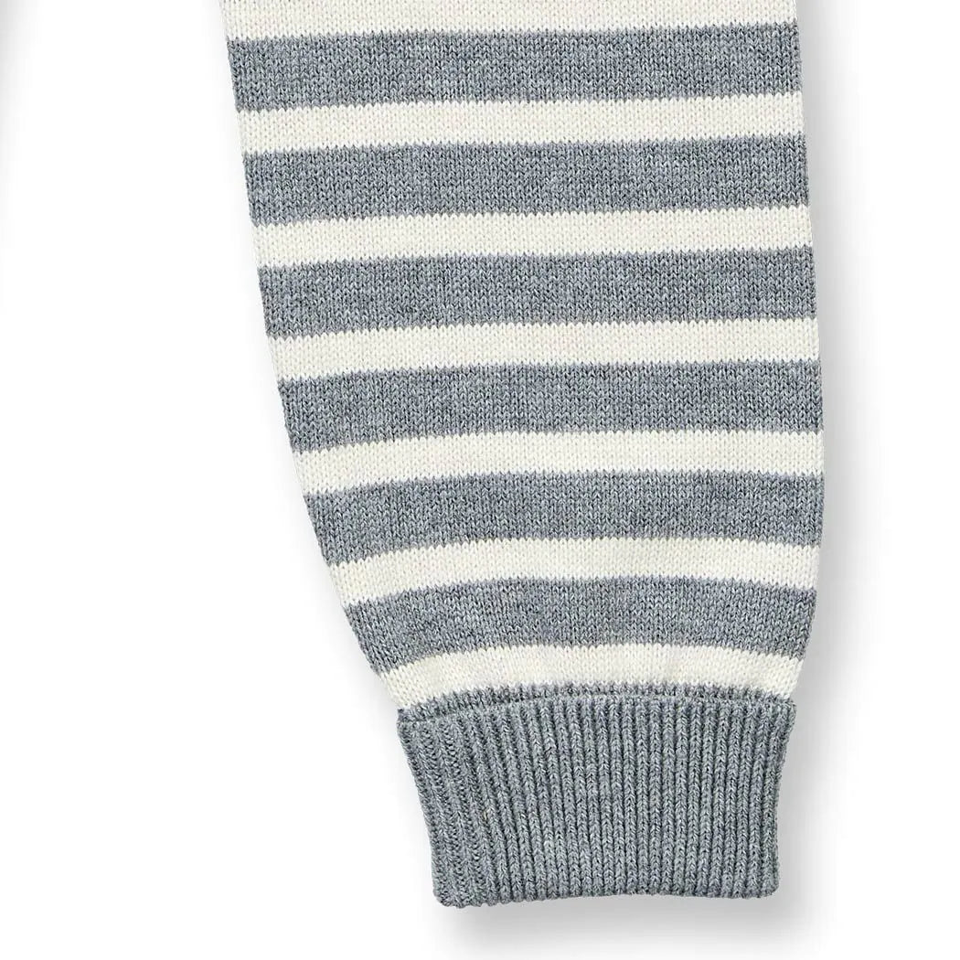 Leggings in Maglia a righe Grigio| Sense Organics