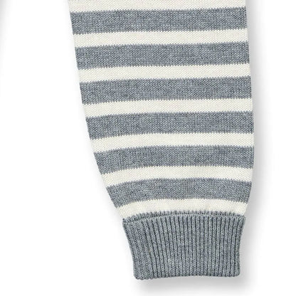 Leggings in Maglia a righe Grigio| Sense Organics