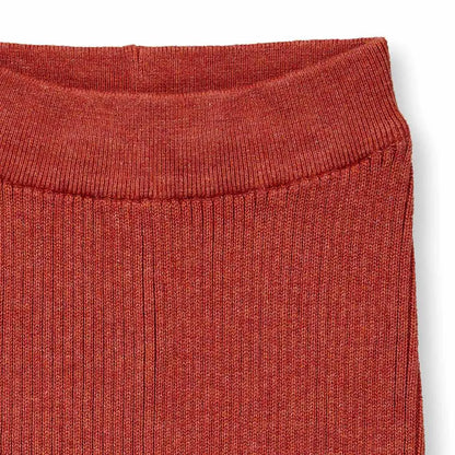 Leggings in Maglia Terracotta Melange | Sense Organics
