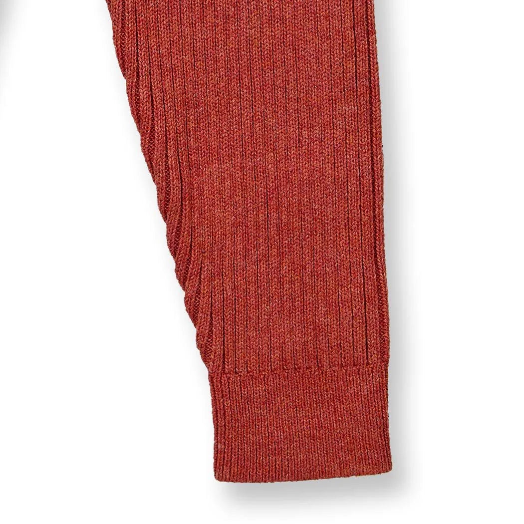 Leggings in Maglia Terracotta Melange | Sense Organics