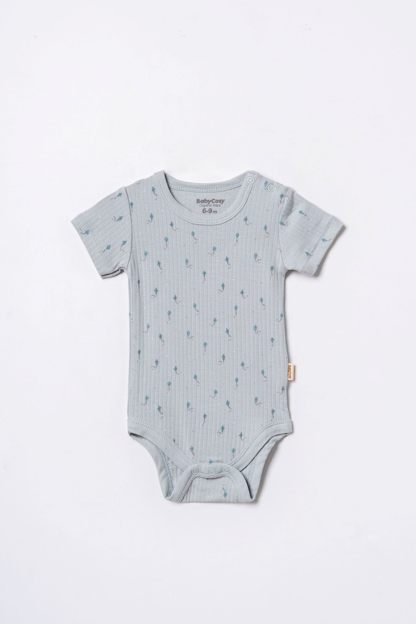 Set 2 body maniche corte modal azzurro | BABYCOSY ORGANIC