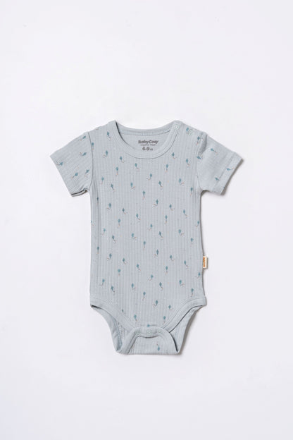 Set 2 body maniche corte modal azzurro | BABYCOSY ORGANIC