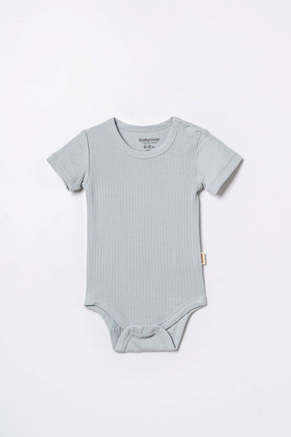 Set 2 body maniche corte modal azzurro | BABYCOSY ORGANIC