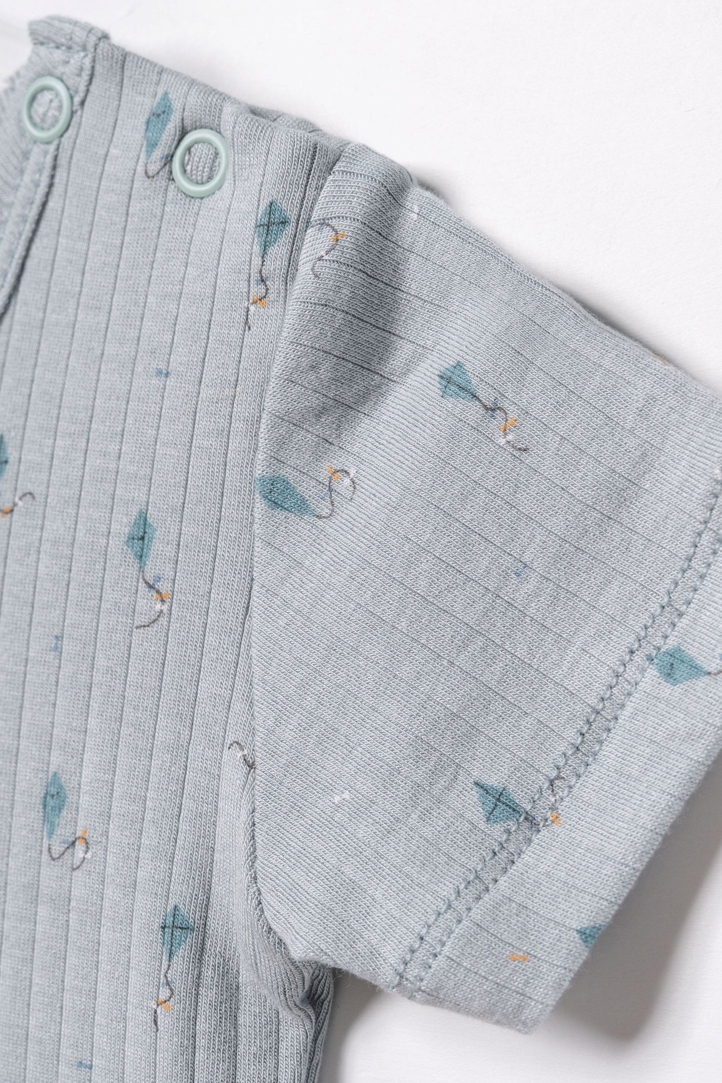 Set 2 body maniche corte modal azzurro | BABYCOSY ORGANIC