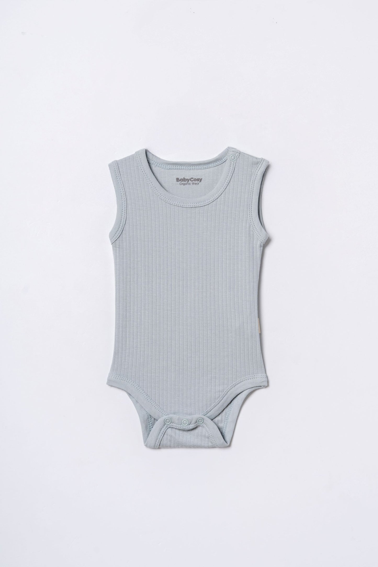 Set 2 body senza maniche modal azzurro | BABYCOSY ORGANIC